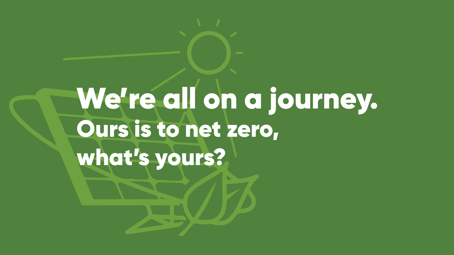 green background solar panel sun and leaves with text about