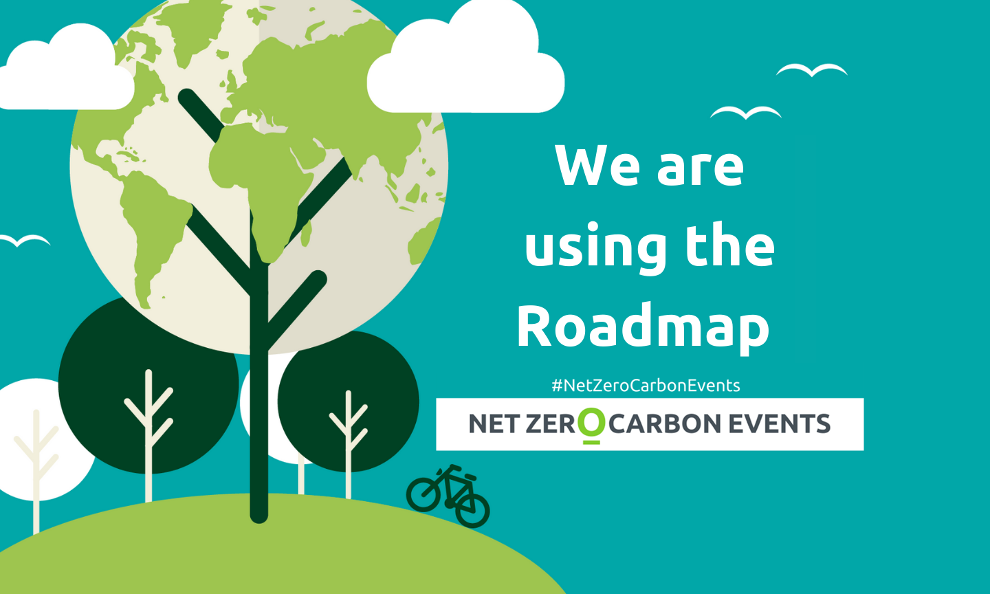 tree with earth as leaves net zero carbon events message