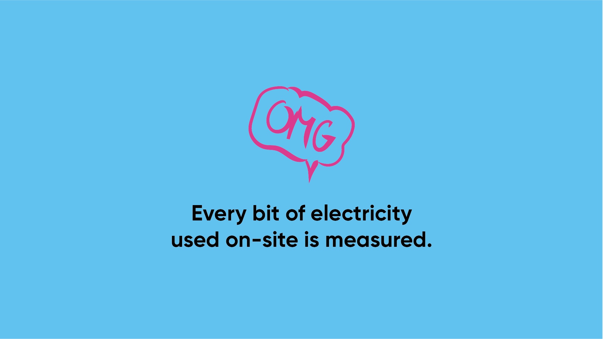 blue background with pink omg text and black phrase