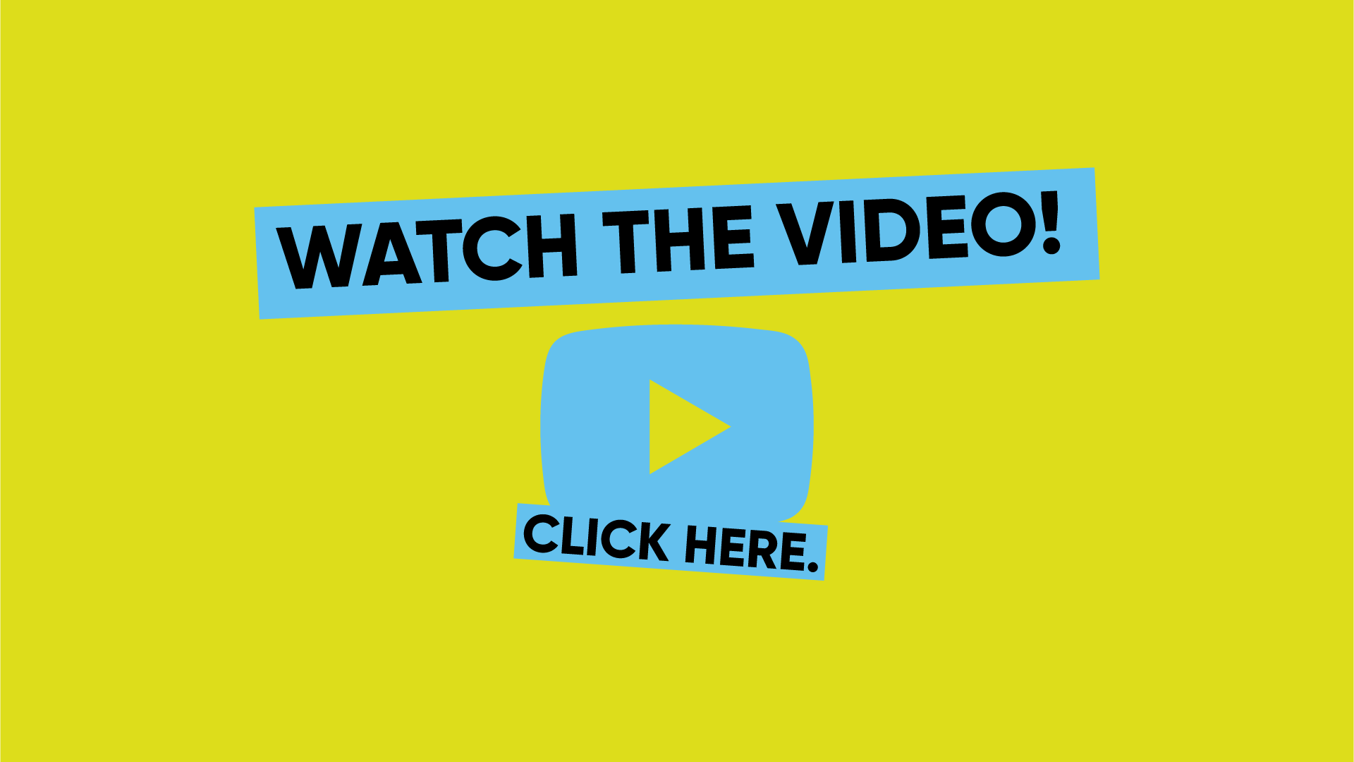 blue play button watch the video click here text on