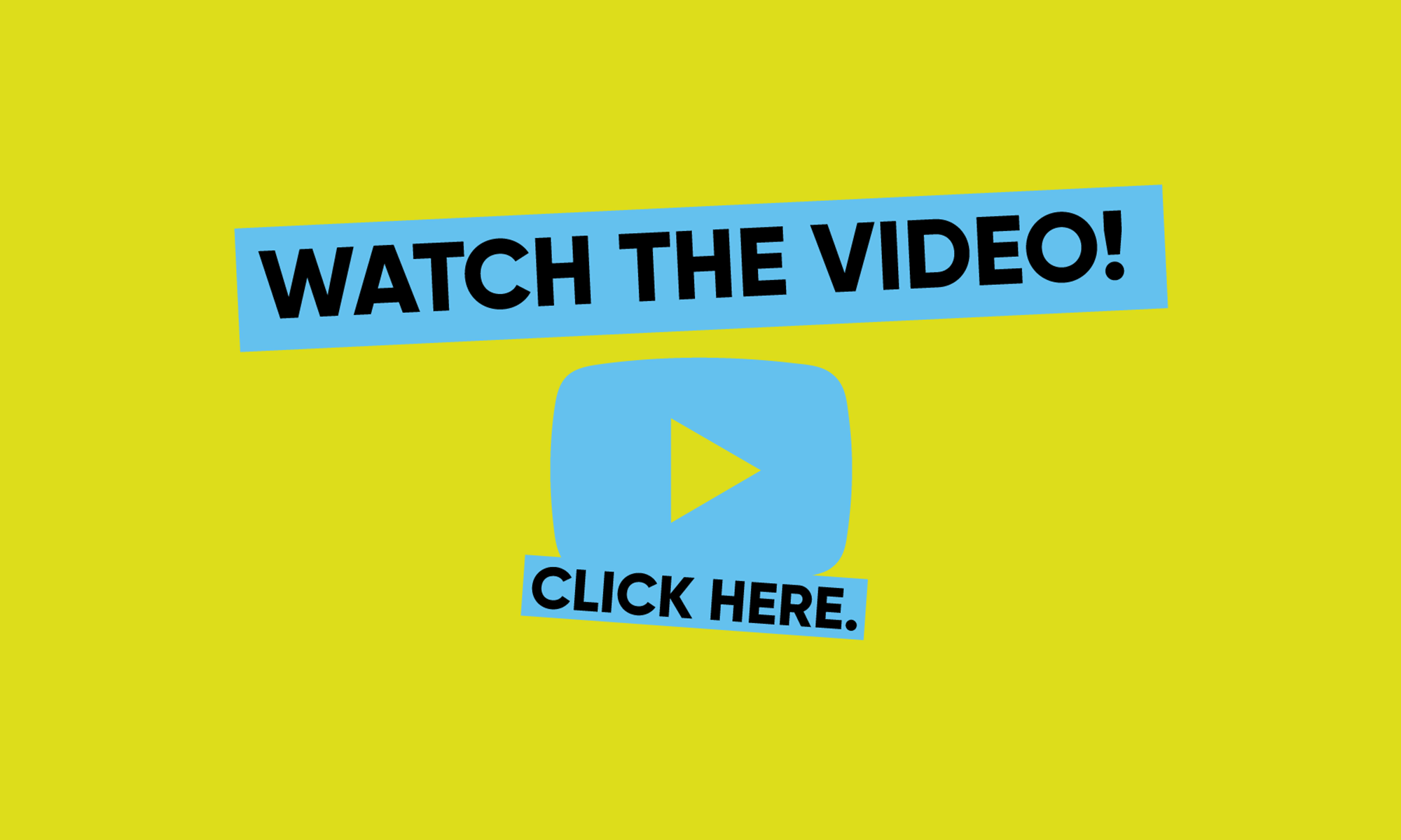 blue play button watch the video click here text on