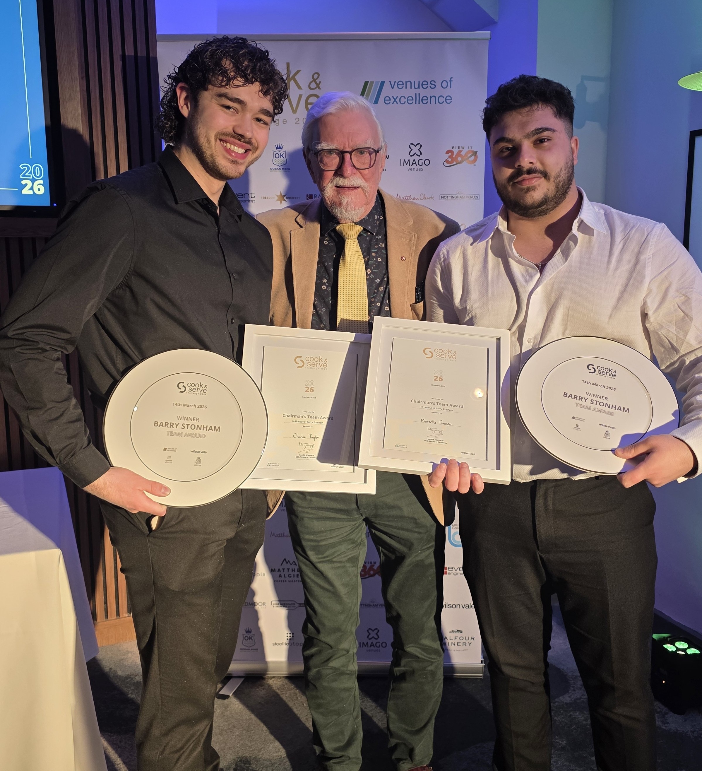 Wyboston Lakes Resort duo win major award at important catering competition